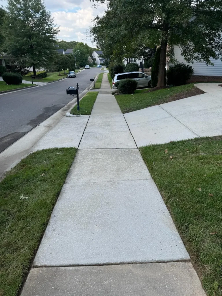 Driveway after Pressure Washing