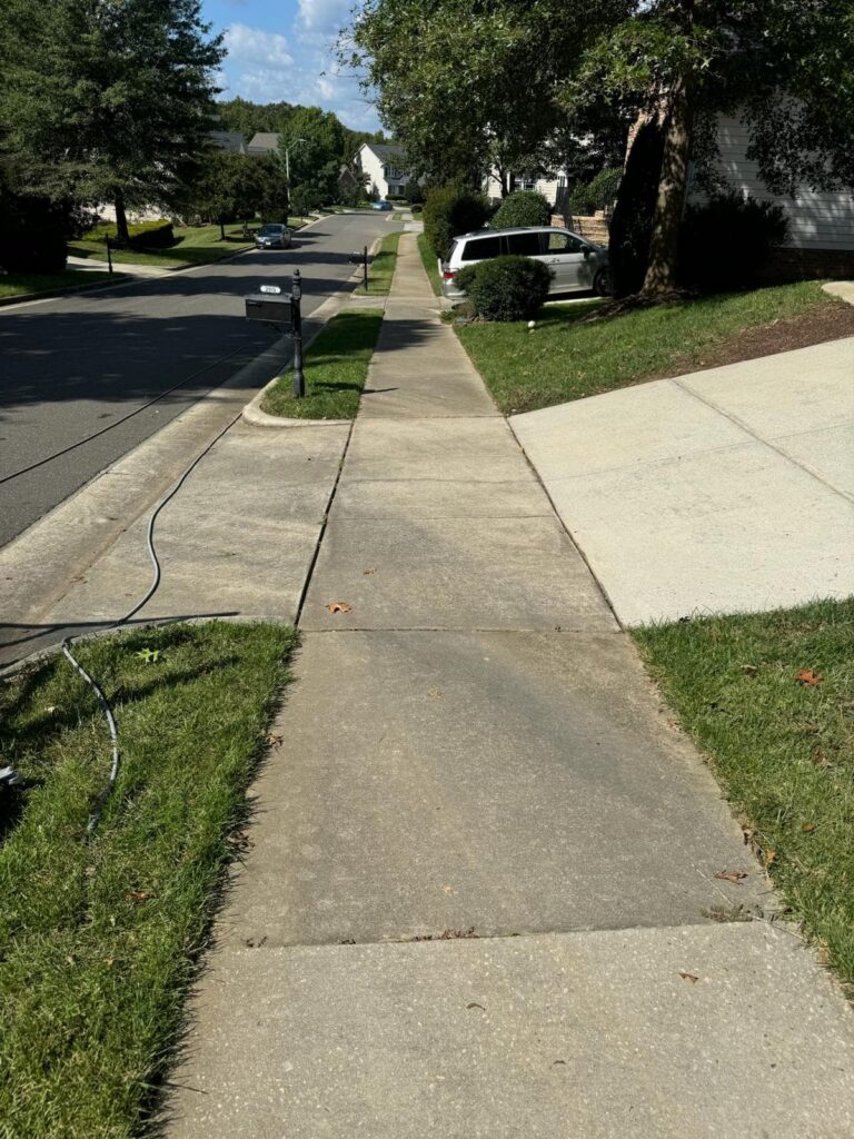 Driveway before Pressure Washing