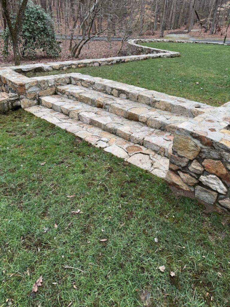 Stoneworks stairs after being cleaned
