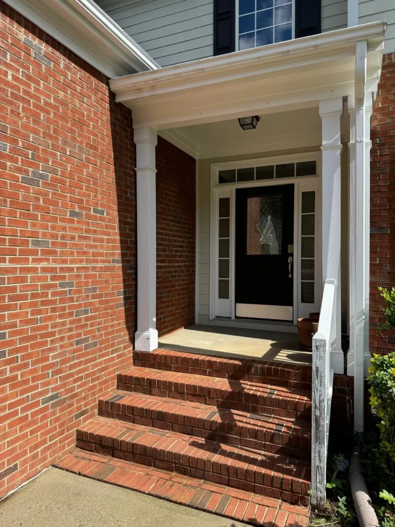 House stairs after being cleaned